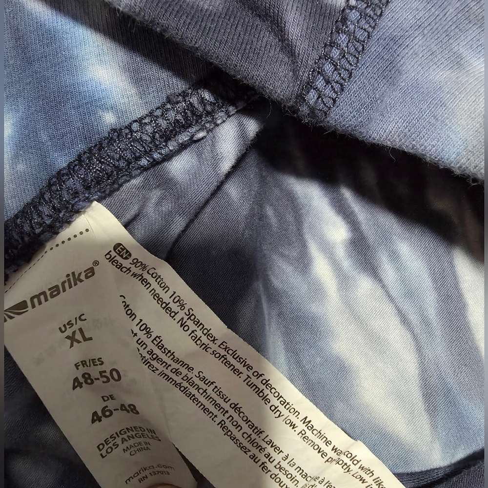Marika Capri Leggings, Blue, Size XL - Picture 3 of 4